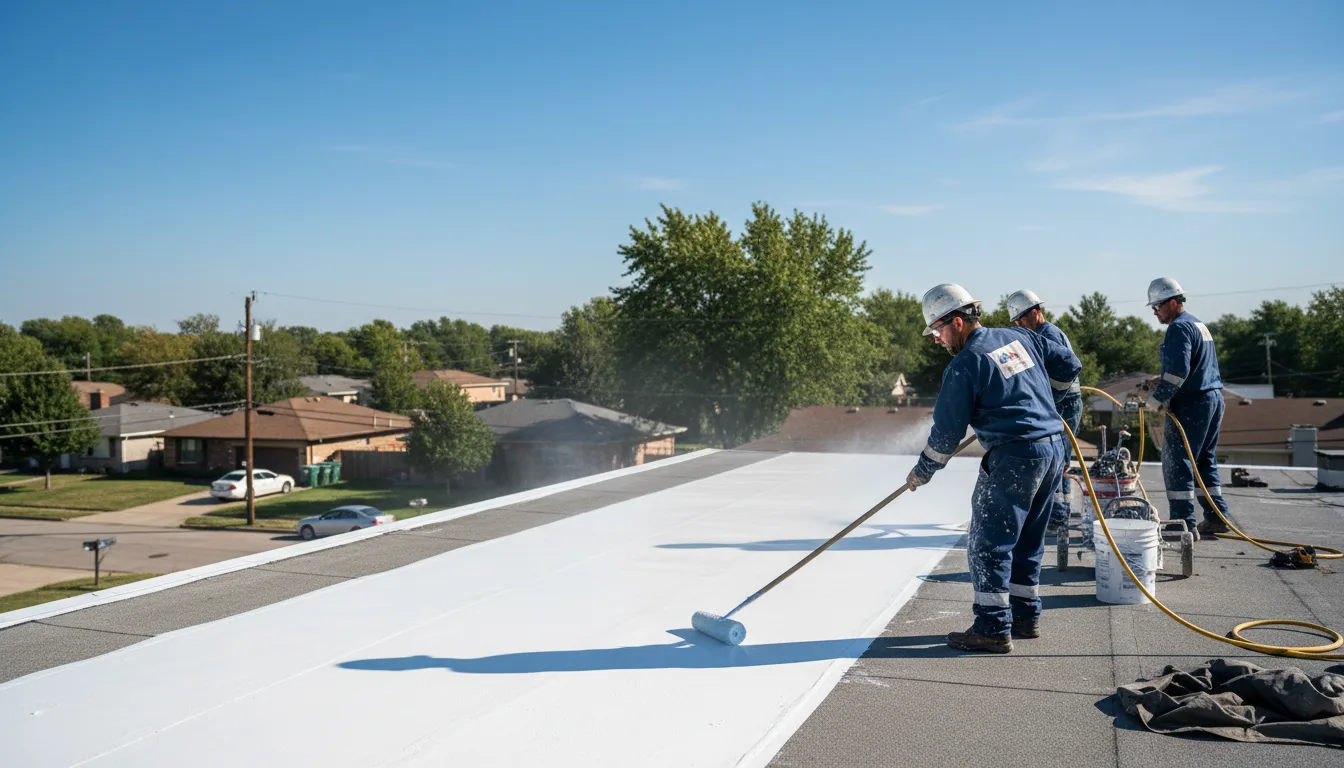 Commercial roof coating in Schriever, LA near me